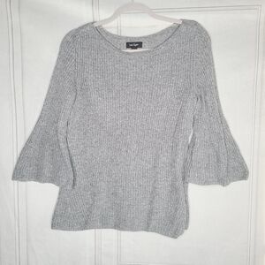 Lord and Taylor Ruffle Sleeve Knit Sweater
